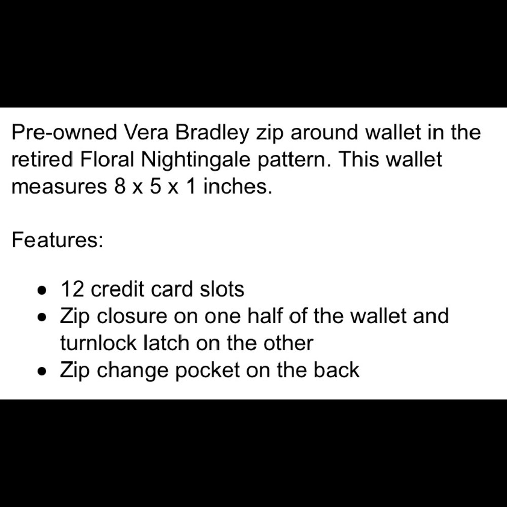 VERA BRADLEY CLUTCH/WALLET - Picture 6 of 6